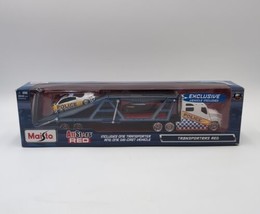 Maisto Police Transporters Red hauler + exclusive Police Car 1:64 scale ... - $105.46