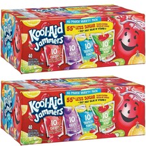 Lot Of 2Kool-Aid Jammers Variety Pack Of 40 6 oz.- No Ship To Ca - £27.36 GBP