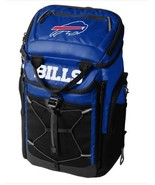 Buffalo Bills Cooler Backpack Blue Black 26-Can Bottle Opener Hiking Picnic - $1,994.28 MXN