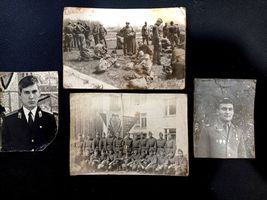 Set 4pcs Original Soviet USSR Soldiers Vintage Retro Photo Picture Black... - $27.00