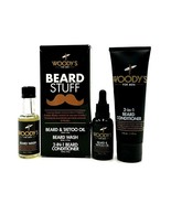 Woody&#39;s For Men Beard Stuff Oil/Wash/Conditioner Trio Set - $29.66