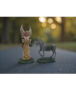 Thomas Kinkade Nativity Mary&#39;s Donkey Angel Of Hope Figurines Preowned  - $671.76 MXN