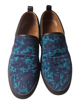 Bally Herald T/043 Slip On Shoes Black Blue Leather Nylon Sz US 13D Switzerland - £277.64 GBP
