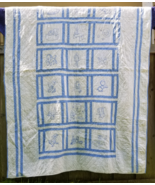 90% hand sewn vintage antique quilt cotton HOMEMADE square 78&quot; x 57&quot; - $156.97 CAD