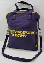 D) Vintage Rudenjak Travel Promotional Croatia Blue Canvas Hand Shoulder... - $24.74