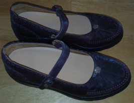DR. COMFORT LADIES BURGUNDY LEATHER  SHOES-8.5M-GENTLY WORN-INSERTS - $331.07 MXN