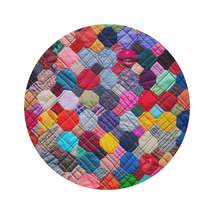 Colorful Patchwork Quilt, Multicolor Mosaic, Cozy Patchwork, Traditional Quiltin - $149.60