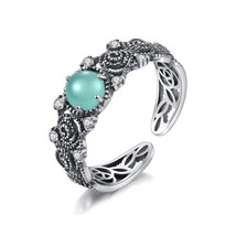 Opal Ring for Women S925 Sterling Silver Adjustable SE0240 - £10.31 GBP