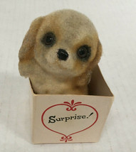 VTG josef originals flocked little puppy dog in surprise box handle with care - £14.76 GBP