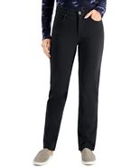 Style &amp; Co Petite High-Rise Slimming Straight-Leg Jeans Black Rinse Size... - €17,06 EUR