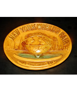 1964-65 New York WORLD&#39;s FAIR Ceramic Tray Relief Plate Unisphere 9x7.5x... - $8.99
