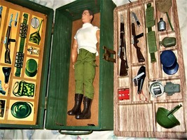 G. I. JOE Vintage 1960s Foot Locker with equipment and a G I Joe in Uniform - £106.67 GBP
