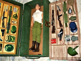 G. I. JOE Vintage 1960s Foot Locker with equipment and a G I Joe in Uniform - $169.00