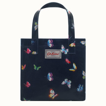 Cath Kidston Small Bookbag Mini Tote Lunch Bag Tote Butterflies Pattern Navy - £15.66 GBP