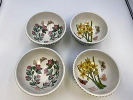 4x Portmeirion BOTANIC GARDEN Salad Dessert Bowls Rhododendron, Narcissus - £160.84 GBP