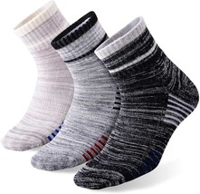 Men&#39;S Walking Socks For Hiking, Feideer Multi-Pack Wicking Cushioned Outdoor - $37.94