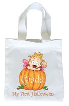 My First Halloween Trick or Treat Bag, Personalized First Halloween Bag, Girls F - £9.73 GBP+