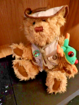 Rain Forest Rudy Ranger Talking Stuffed Animal Teddy Bear Plush with Frog Plush - £6.58 GBP