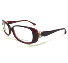 Dana Buchman Eyeglasses Frames KENNA BU Burgundy Red Silver Crystals 52-16-130 - £43.80 GBP