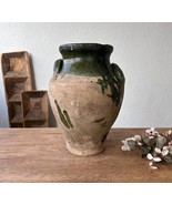 Antique Turkish Terracotta Vase - Vintage Pottery Clay Pot - £156.55 GBP