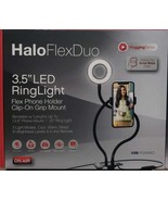 Halo Flex Duo 3.5&quot;LED RingLight Flex Phone Holder Clip-On Grip Mount - $25.73