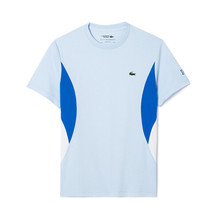 Lacoste Novak Short Sleeve T-Shirts Men&#39;s Tennis Tee Sports Sky NWT TH753954GJ2G - £74.54 GBP