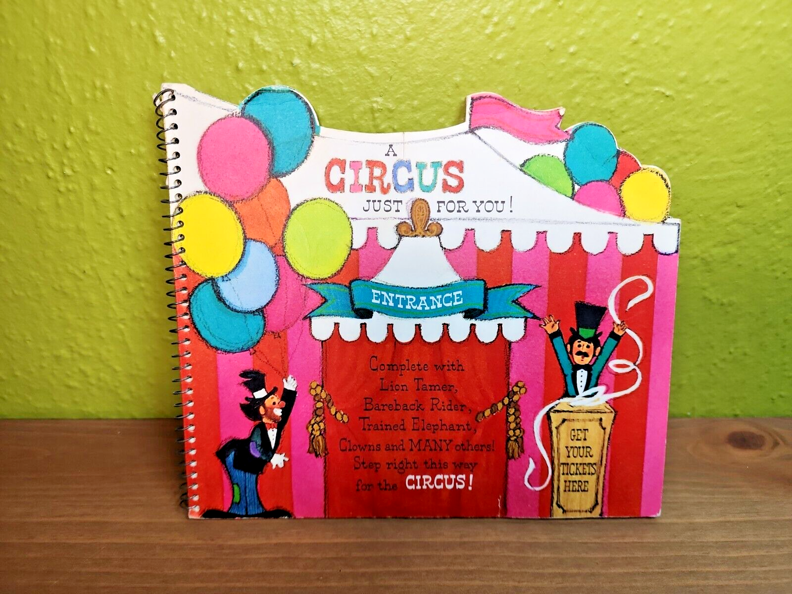 Hallmark Vintage 1970s A Circus Just For You Pop-Up 3 Dimensional Card Book HTF - $79.19