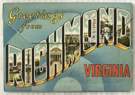 Richmond Virginia State Capitol 18 Postcard Souvenir Folder - £7.85 GBP