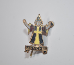 Vintage Munchen Germany Enamel Lapel Hat Pin Religious - Monk? - Read - £13.13 GBP