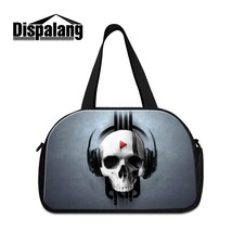 Cool workout duffle bags for men Skull medium sized shoulder luggage bags for wo - £97.86 GBP