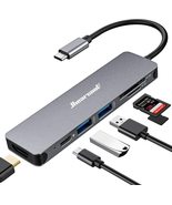 Hiearcool USB-C Hub (HDMI, USB-C, USB3, SD card, TF card) - $50.00