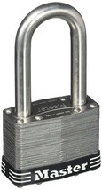 Master Lock Padlock, Laminated Stainless Steel Lock, 2in. Wide, 15SSKADLJ - $18.69