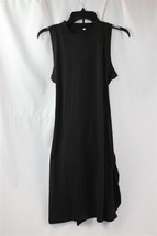 NIP VINMEN Summer Dress Sleeveless Tank Dress Midi Tie Ruched Waist Blac... - £14.94 GBP