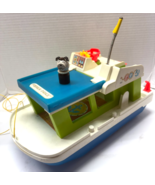 Vintage 1972 Fisher Price Little People Happy House Boat #985 with Dog - $47.48 CAD