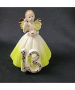 Vintage Josef Originals 13th Birthday Angel Girl In Yellow Dress On Phon... - $25.79 CAD