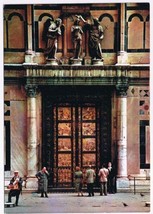 Italy Postcard Firenze Florence Baptistery Paradiso Gate - £3.17 GBP