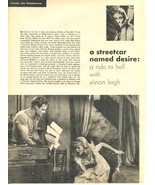 Vivien Leigh Marlon Brando 1 page original clipping magazine photo #N2926 - $75.39 MXN