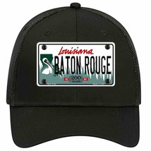 Baton Rouge Louisiana Novelty Black Mesh License Plate Hat - £23.11 GBP