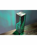 Inclined Lines Futuristic Modern Contemporary LED RGB Lamp |Cyberpunk Style - $39.80