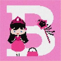 Pepita needlepoint canvas: Letter B Princess, 7&quot; x 7&quot; - £37.57 GBP+