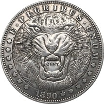 Hobo Nickel 1890-CC Usa Morgan Dollar Coin Copy Type 109 - £7.23 GBP
