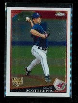 2009 Topps Chrome Rookie Baseball Trading Card #176 Scott Lewis Indians - £6.57 GBP