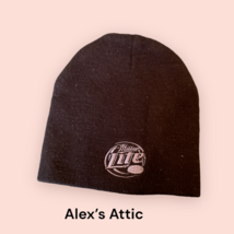 Miller Lite Beanie Hat Adult One Size Black pre-owned - £11.84 GBP