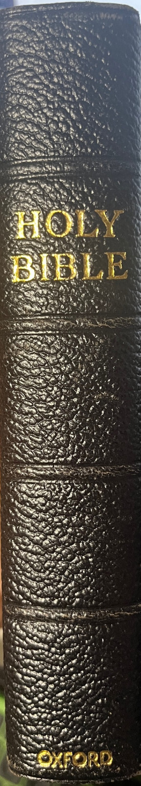 Oxford Text Bible, KJV, French Morocco Binding Vintage Box - 01493x - $108.90