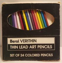 BEROL VERITHIN LEAD ART PENCILS - SET OF 24 COLORED PENCILS - 731 - TRUE... - £23.46 GBP
