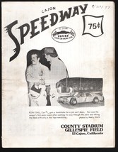 Cajon Speedway Stock Car Race Program 4/23/1977-County Stadium at Gillespie F... - £36.25 GBP