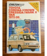 1970-1986 Toyota Corona Crown Cressida Markii Van Chilton Repair Service... - £9.10 GBP
