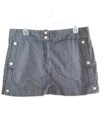 See By Chloe Denim Pinstripe Mini Skirt Size 10 - $75.76 CAD