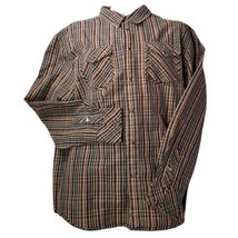 Hurley Button Up Long Sleeve Shirt Mens Sz L Pearl Snap Western Vintage ... - £12.90 GBP