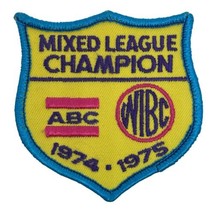 Vintage 1974-1975 Mixed League Bowling Patch ABC WIBC 3 x 3 x inches - £13.60 GBP
